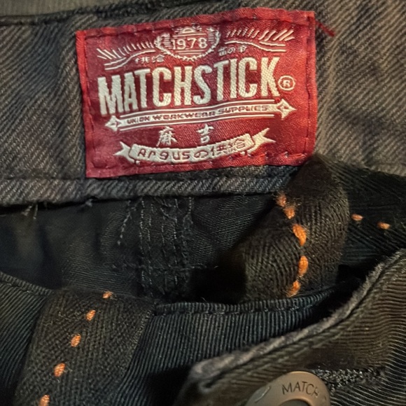 NWT Matchstick Black Cargo Pants Mens XXL/36 - Picture 2 of 9